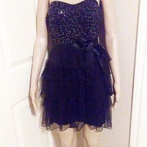 Roberta Black with Sequin Dress